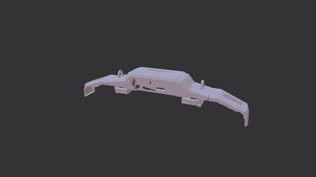 3D model of front bumper sheet metal