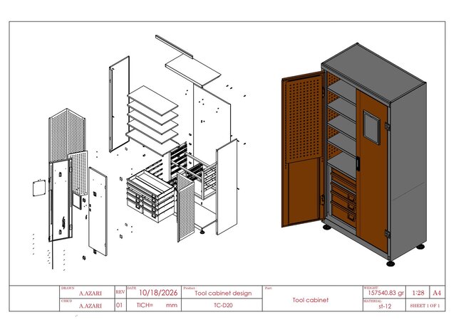 Heavy-Duty Industrial Tool Cabinet Design – image 1 of 9