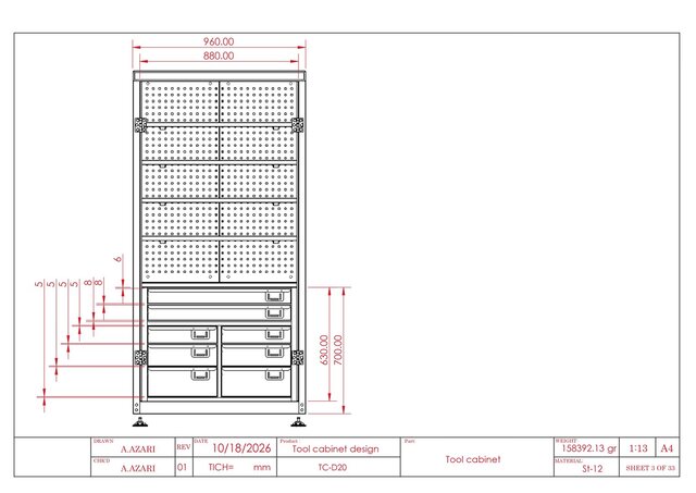 Heavy-Duty Industrial Tool Cabinet Design – image 5 of 9