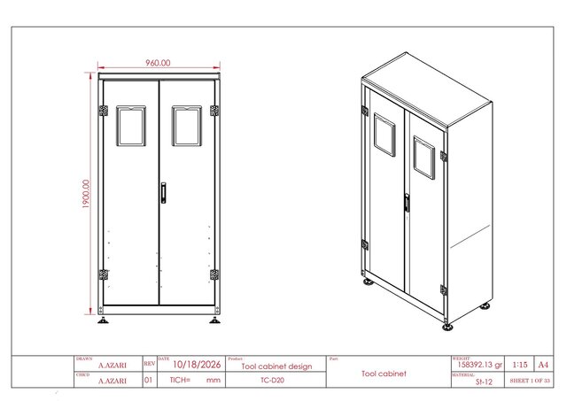 Heavy-Duty Industrial Tool Cabinet Design – image 3 of 9