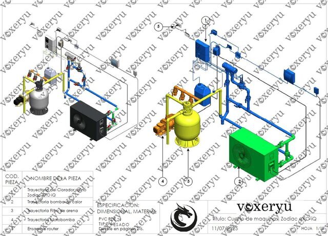 Pool machinery room