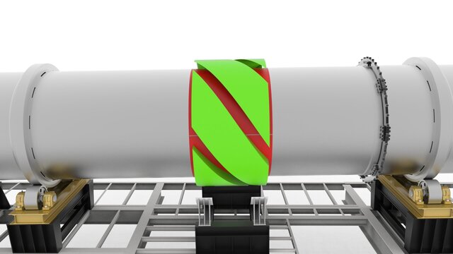 3D model of Rotary Dryer And Cooler - Sugar Industry
