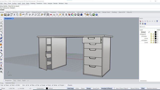 3D model of Furniture, Workshop &3d modeling – 2D/3D Portfolio