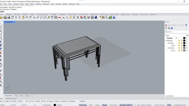 3D model of Furniture, Workshop &3d modeling – 2D/3D Portfolio