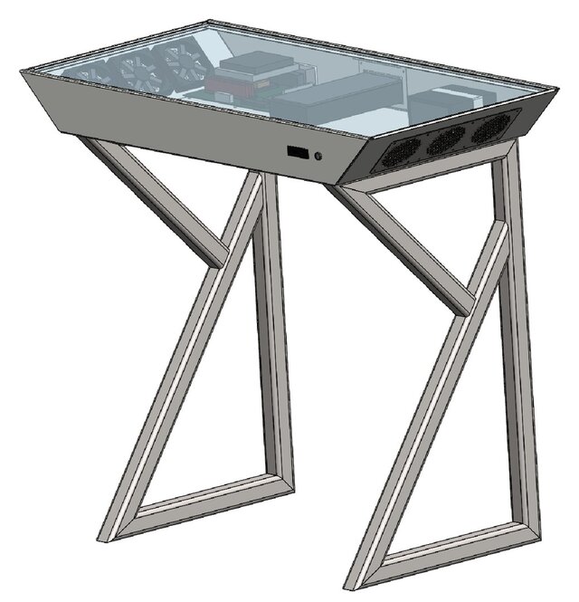 Custom PC Desk Enclosure & Integrated Workstation – image 2 of 10