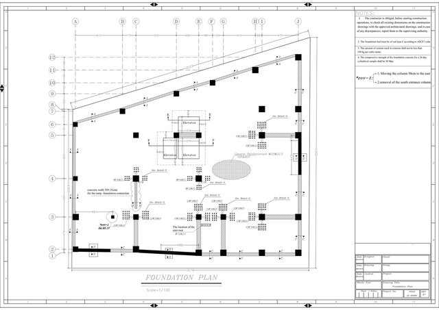 3D model of Multi-Story RC Building – Structural Framing, Column Layout & Reinforcement Detailing (AutoCAD)