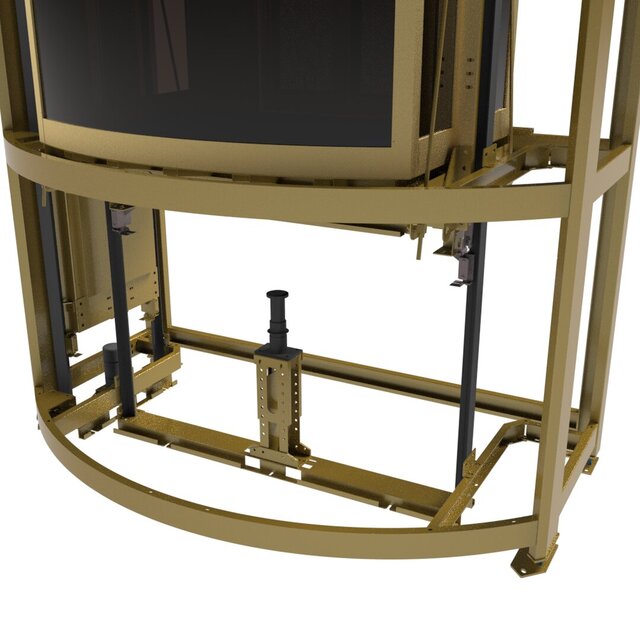 3D model of Semi-Circular Shaft Elevator