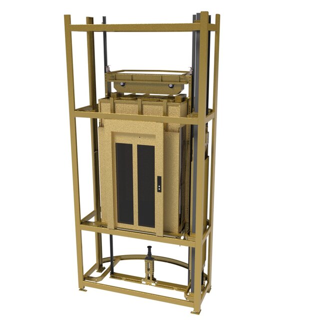 3D model of Semi-Circular Shaft Elevator