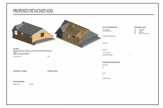 Shed Dormer Addition | Existing, Demolition & Proposed Permit Drawings – image 1 of 5