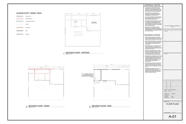 Shed Dormer Addition | Existing, Demolition & Proposed Permit Drawings – image 2 of 5