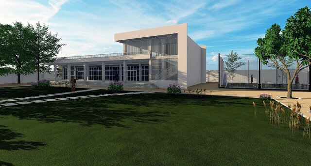 3D model of Private Villa with Landscape Site Design | Revit BIM Model