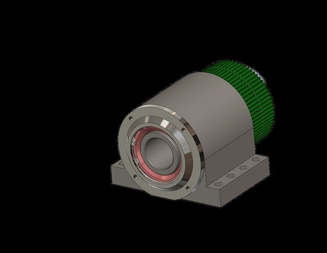 3D model of Precision Rotating Ball Nut Assembly