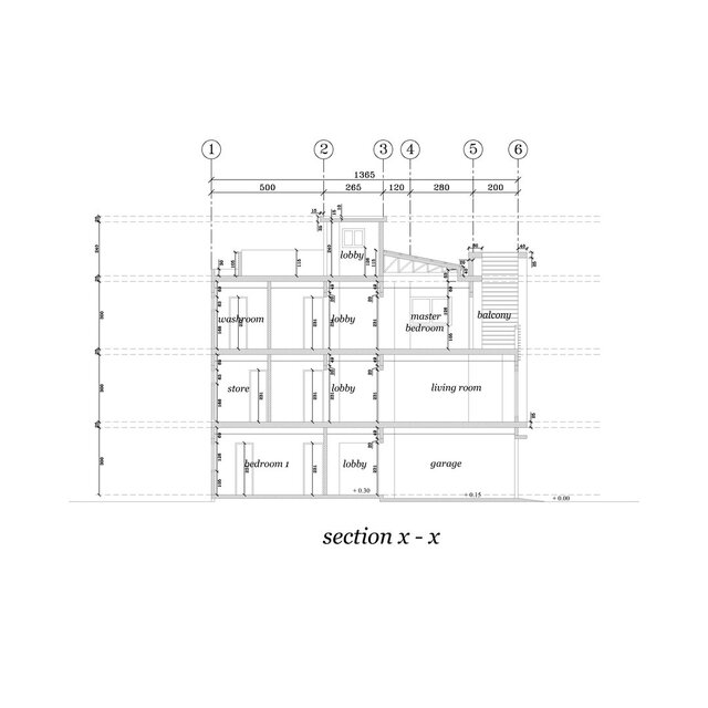 3D model of Floor Plan - AutoCAD
