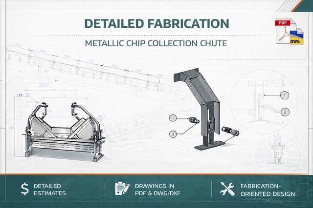 Industrial Conveyor Structural Adjustment & Fabrication Drawings