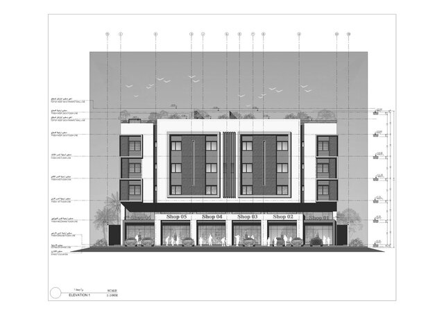 3D model of Mixed-Use Building