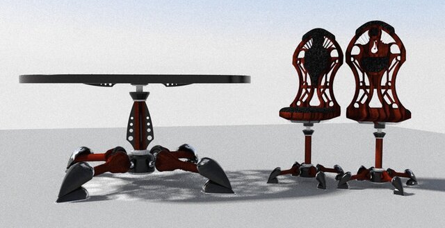 3D model of Celtic Table Set