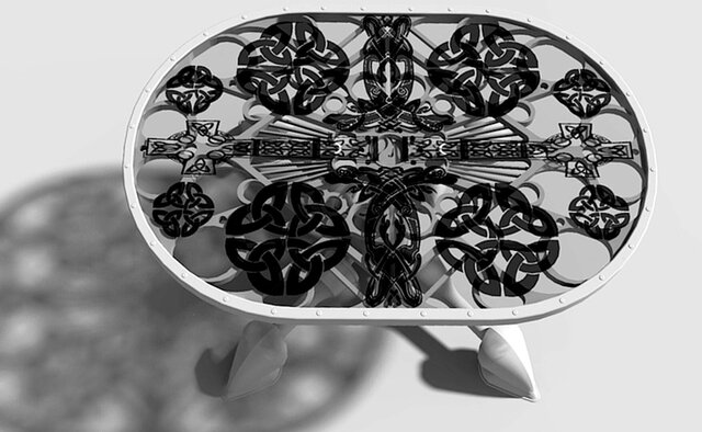 3D model of Celtic Table Set