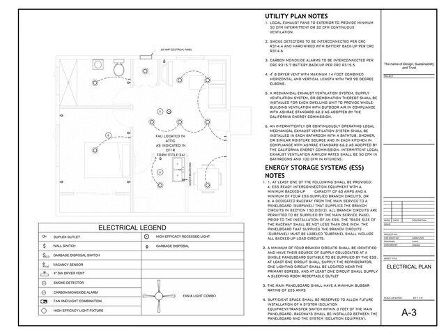 Detached ADU City Permit Drawing Set | Residential Construction Plans – image 4 of 12