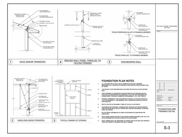 Detached ADU City Permit Drawing Set | Residential Construction Plans – image 10 of 12