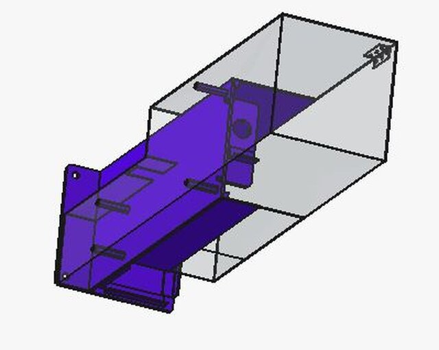 3D model of Protective Plexiglass Enclosure for Industrial Mixer