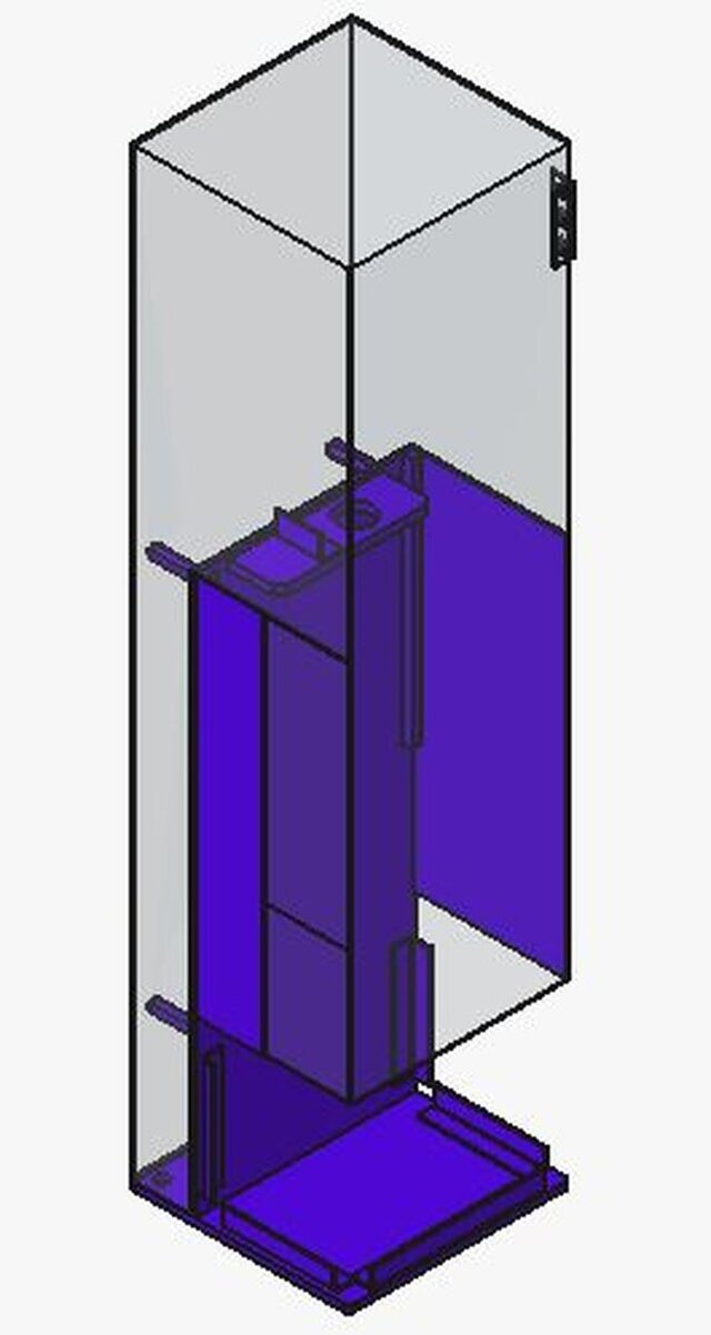 3D model of Protective Plexiglass Enclosure for Industrial Mixer