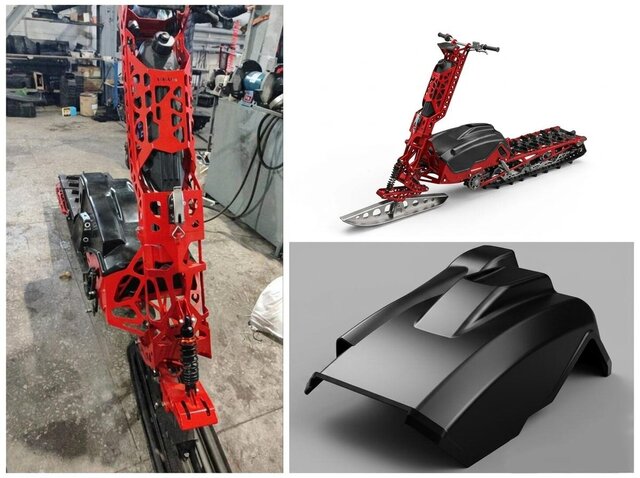 3D model of Lestron Motorized Snowboard