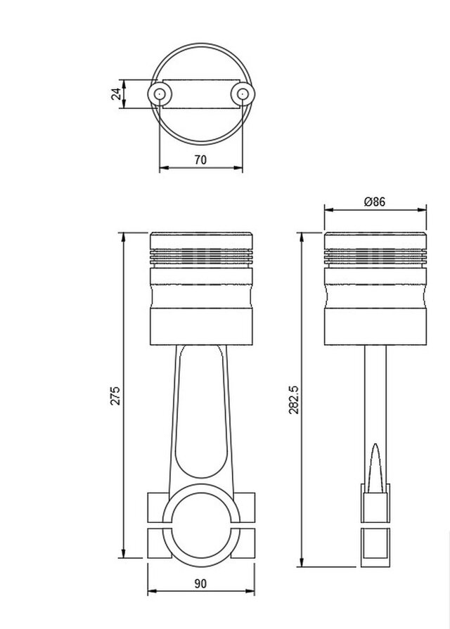 3D model of Piston