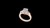 Engagement Ring Design with Oval and Pear gems