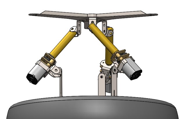 3D model of Tripod-mechanism for small Desktop companian robot