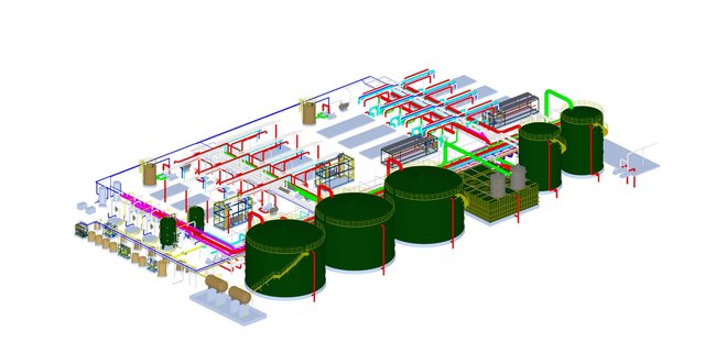 Industrial BIM & CAD Modeling | Demin Plant – image 2 of 3