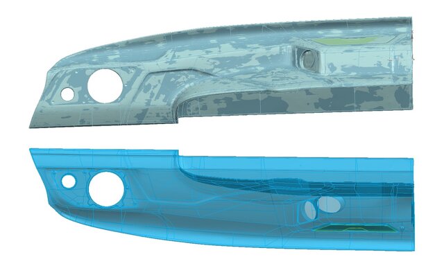 3D model of Complex Surface Mold Engineering; From 3D Scan (Reverse Engineering)