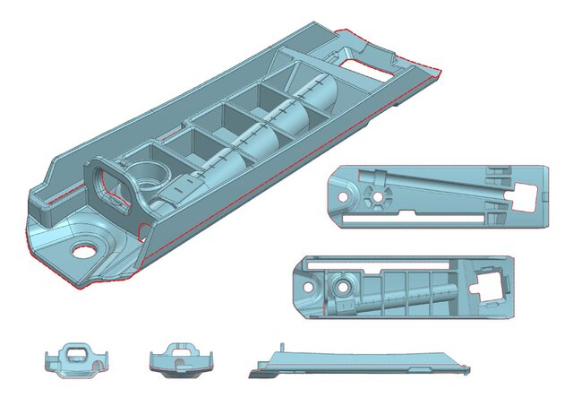 3D model of Complex Surface Mold Engineering; From 3D Scan (Reverse Engineering)