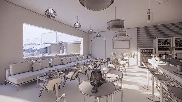 3D model of interior design