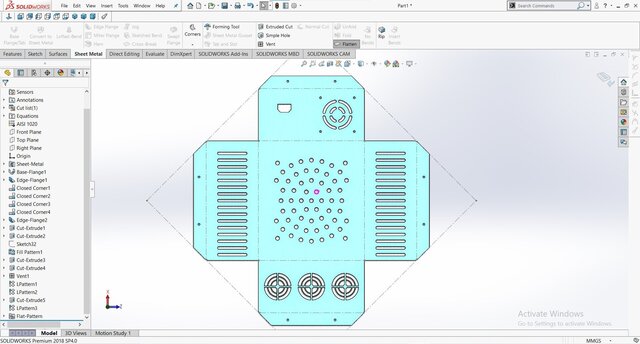 Power Box Enclosure | Sheet Metal Design in SolidWorks.