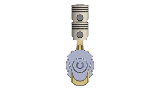 Four Cylinder Engine Assembly – SolidWorks 3D CAD Model – image 3 of 6