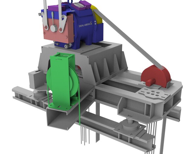 3D model of Circular Elevator Machine Platform
