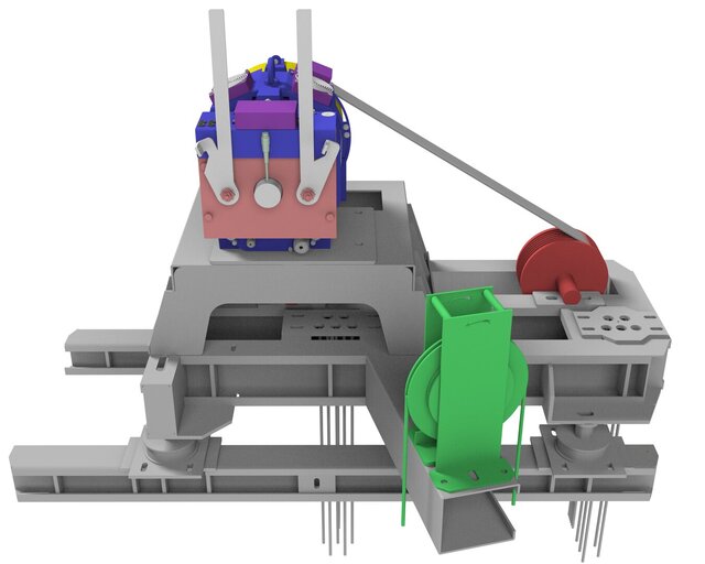 3D model of Circular Elevator Machine Platform