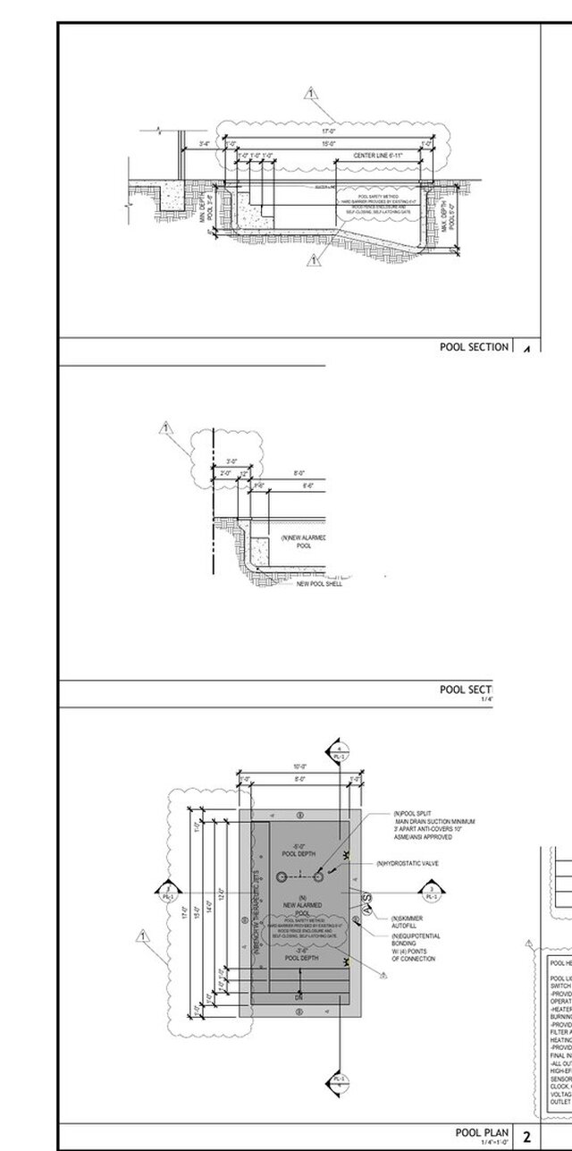 Residential Pool Permit Revision Set | San Diego – image 1 of 3