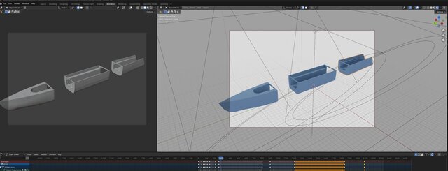 3D model of Modular Rowing Boat