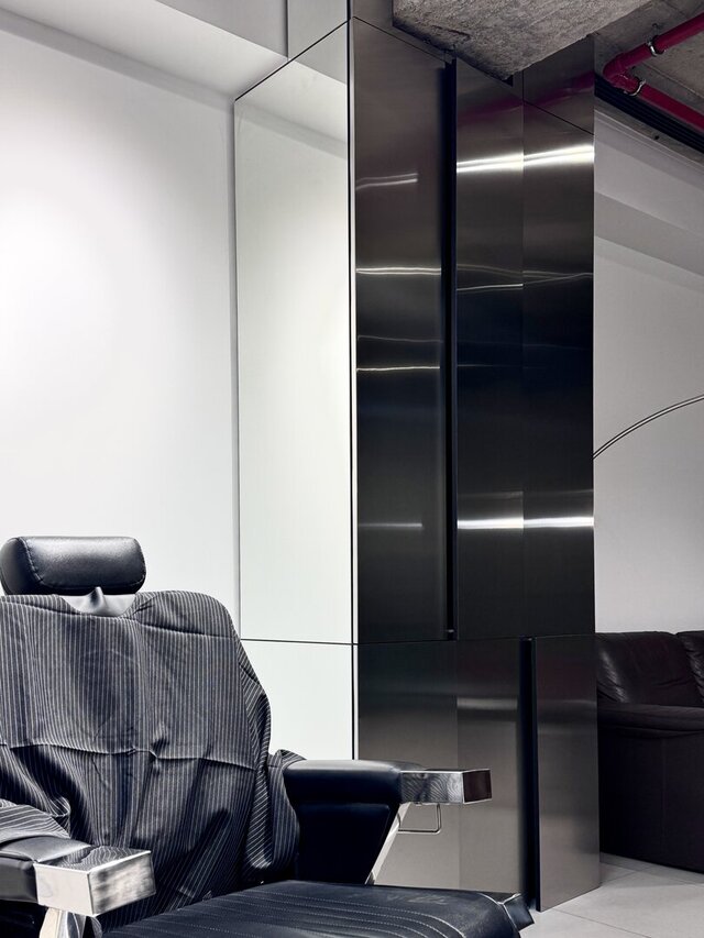 Set of built-in designer cabinets