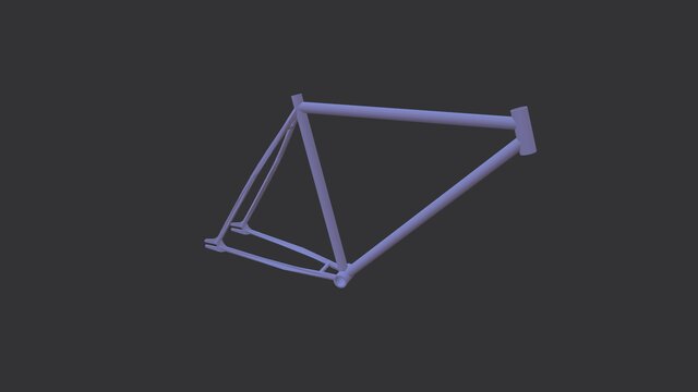 3D model of bicycle-frame-design