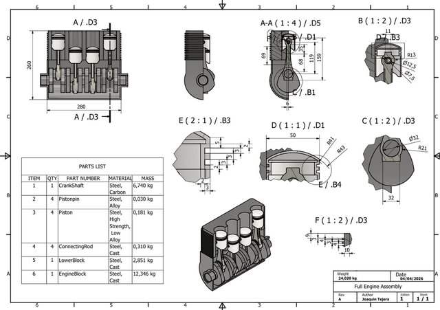 3D model of Engine Assembly