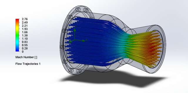 Converging-Diverging (De Laval) Compressible Flow Nozzle – image 2 of 4
