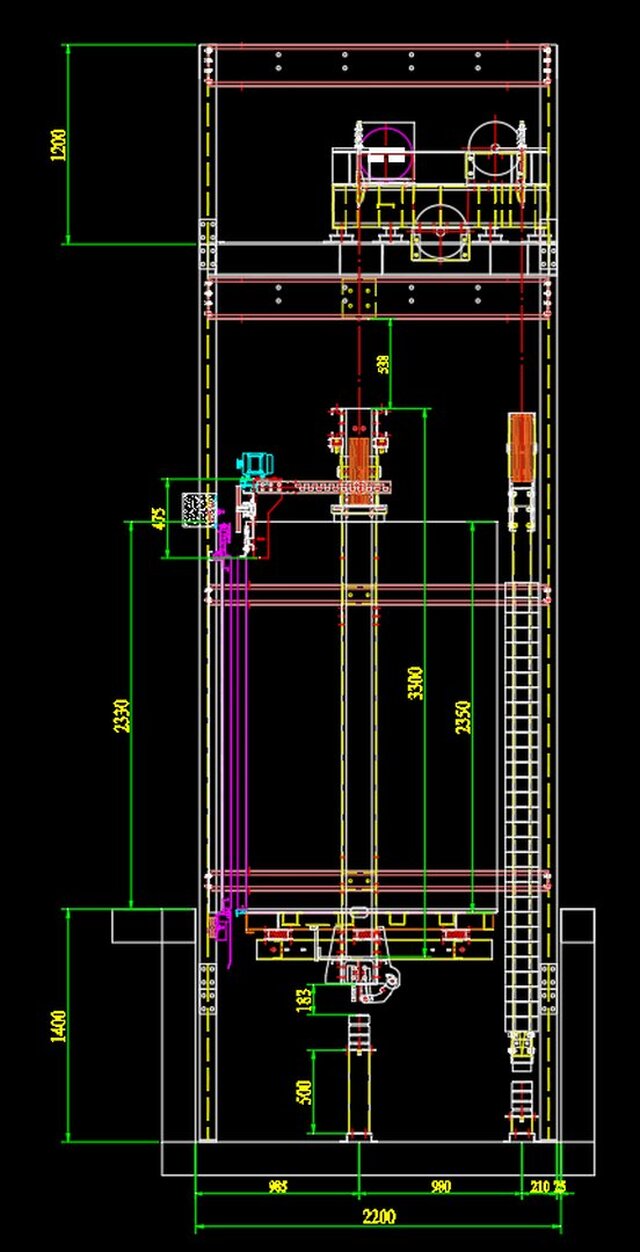 3D model of custom elevator design