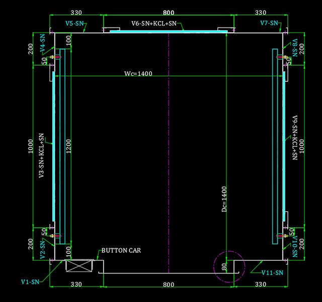 3D model of custom elevator design