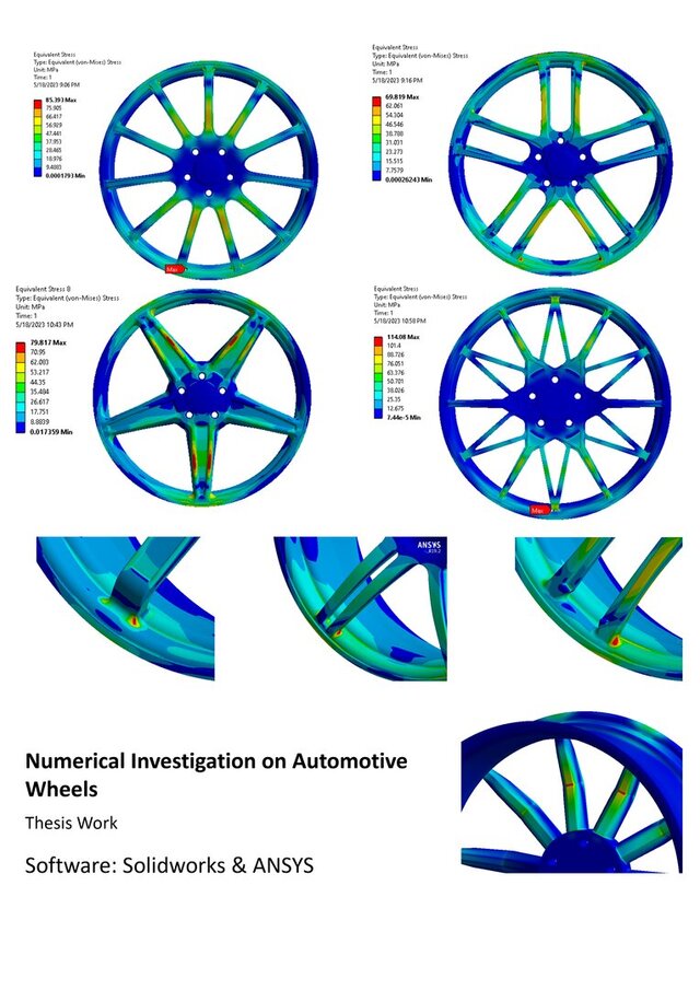 Numerical Analysis on Automotive wheels