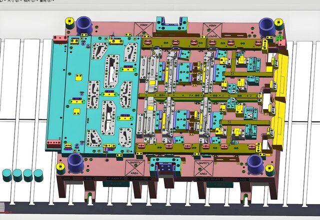Automotive Progressive Stamping Die | Full Structural Design in UG NX