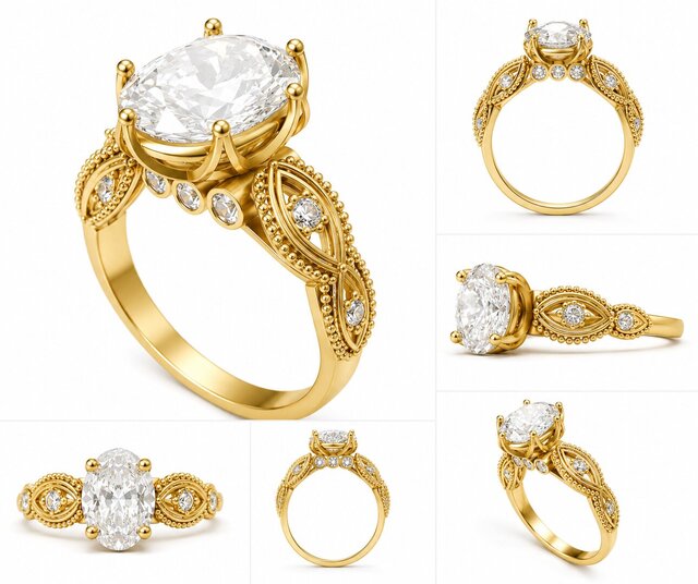 Jewelry Collection – Custom Ring, Bracelet & Pendant CAD Models – image 7 of 7