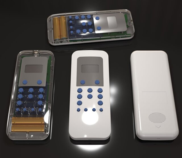 3D model of Detailed 3D CAD Modeling of a Remote Control