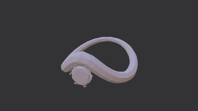 3D model of ring-model-new-assemTwisted Elegance Gemstone Gold Ringbly